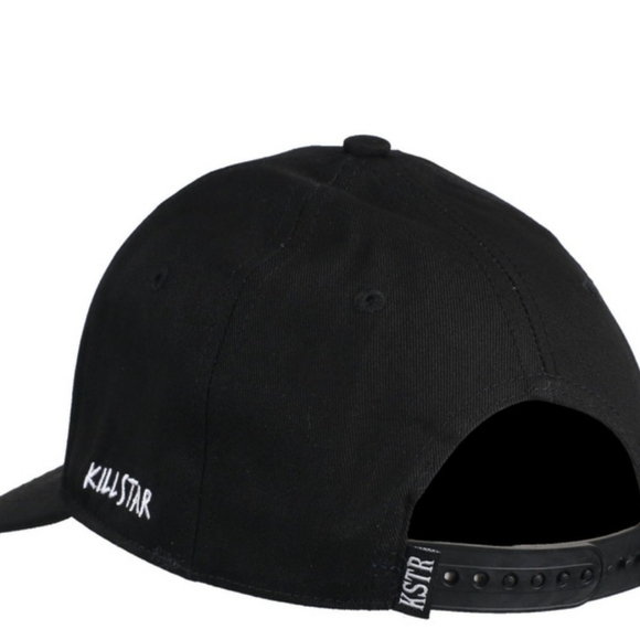 Killstar ✦ Symbolic Trucker Cap ✦ Black Cotton w/ Occult Embroidery Adjustable - Picture 6 of 8